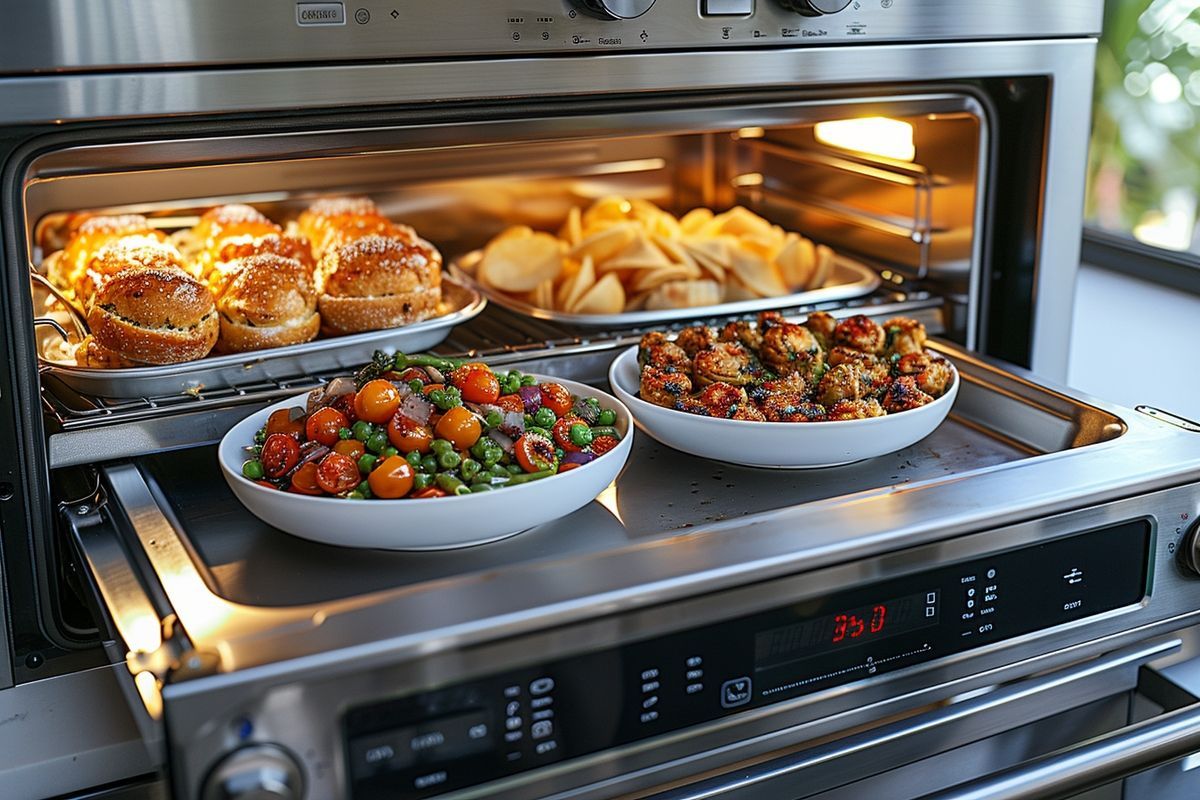 Un guide pour réchauffer efficacement deux assiettes au micro-ondes lors d'un dîner