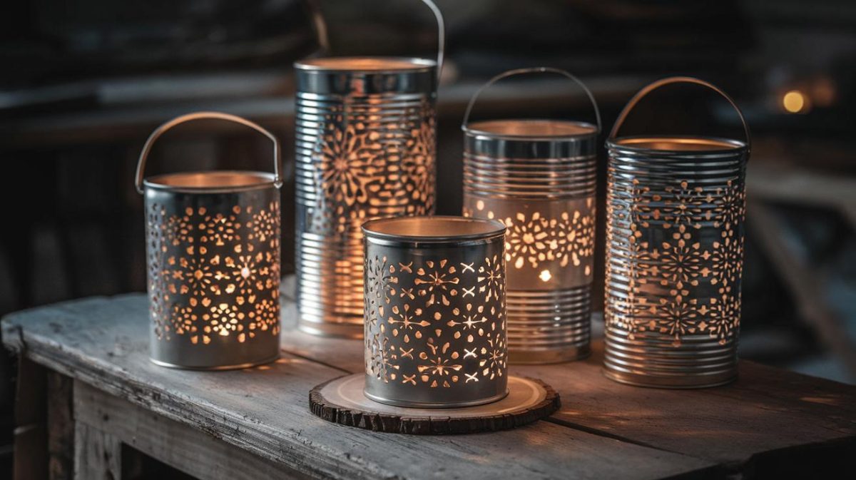 Guide pour fabriquer des lanternes charmantes à l'aide de boîtes de conserve recyclées
